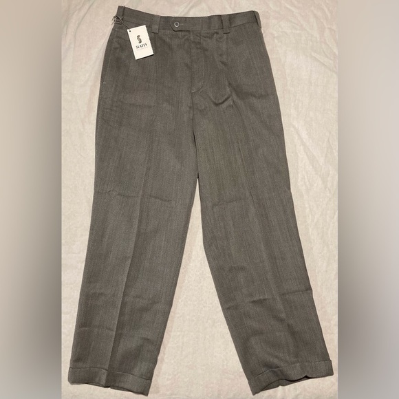 Men's Slates by Levi Strauss Gray Dress Pants | NWT - Picture 1 of 14